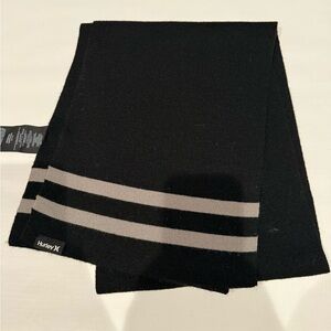 Men or Women Hurley Black and Gray  Scarf Accessory